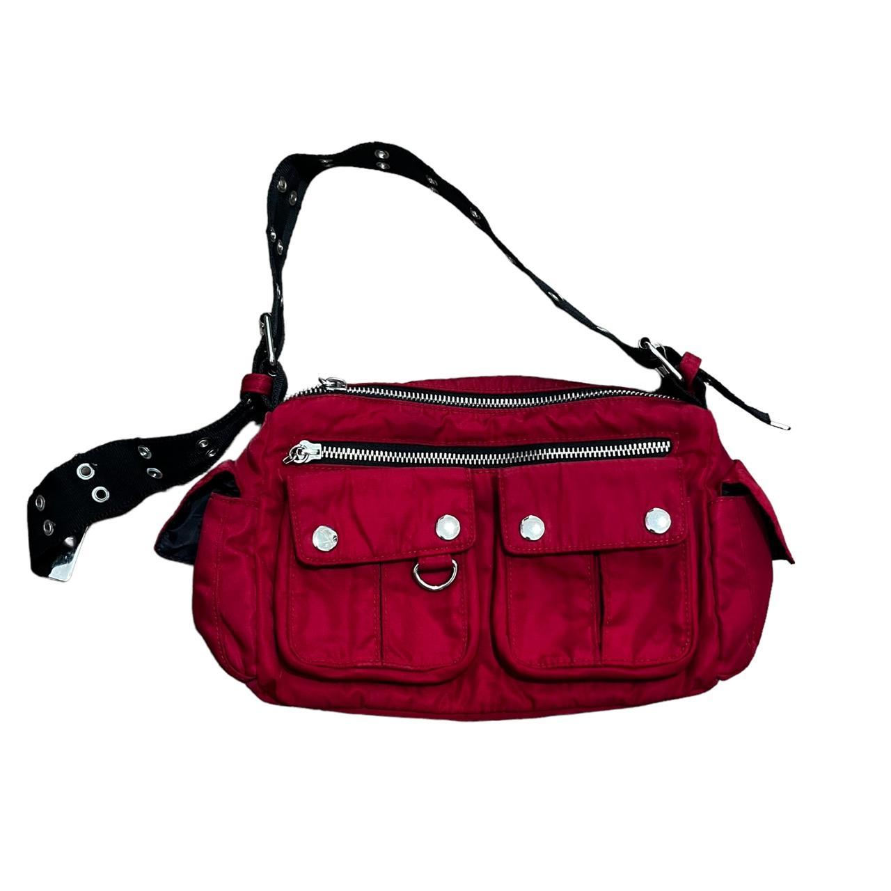 Women's Black and Red Bag Depop