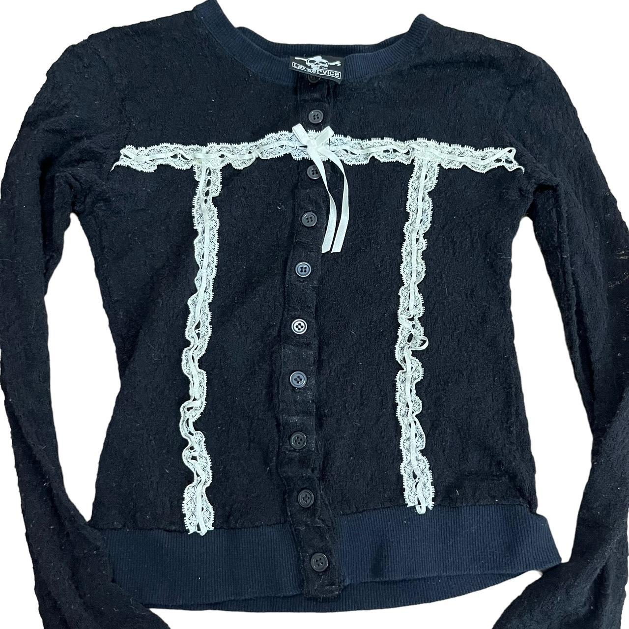 Her lip to Lace Trimmed Cardigan ハーリップトゥ 人気の店