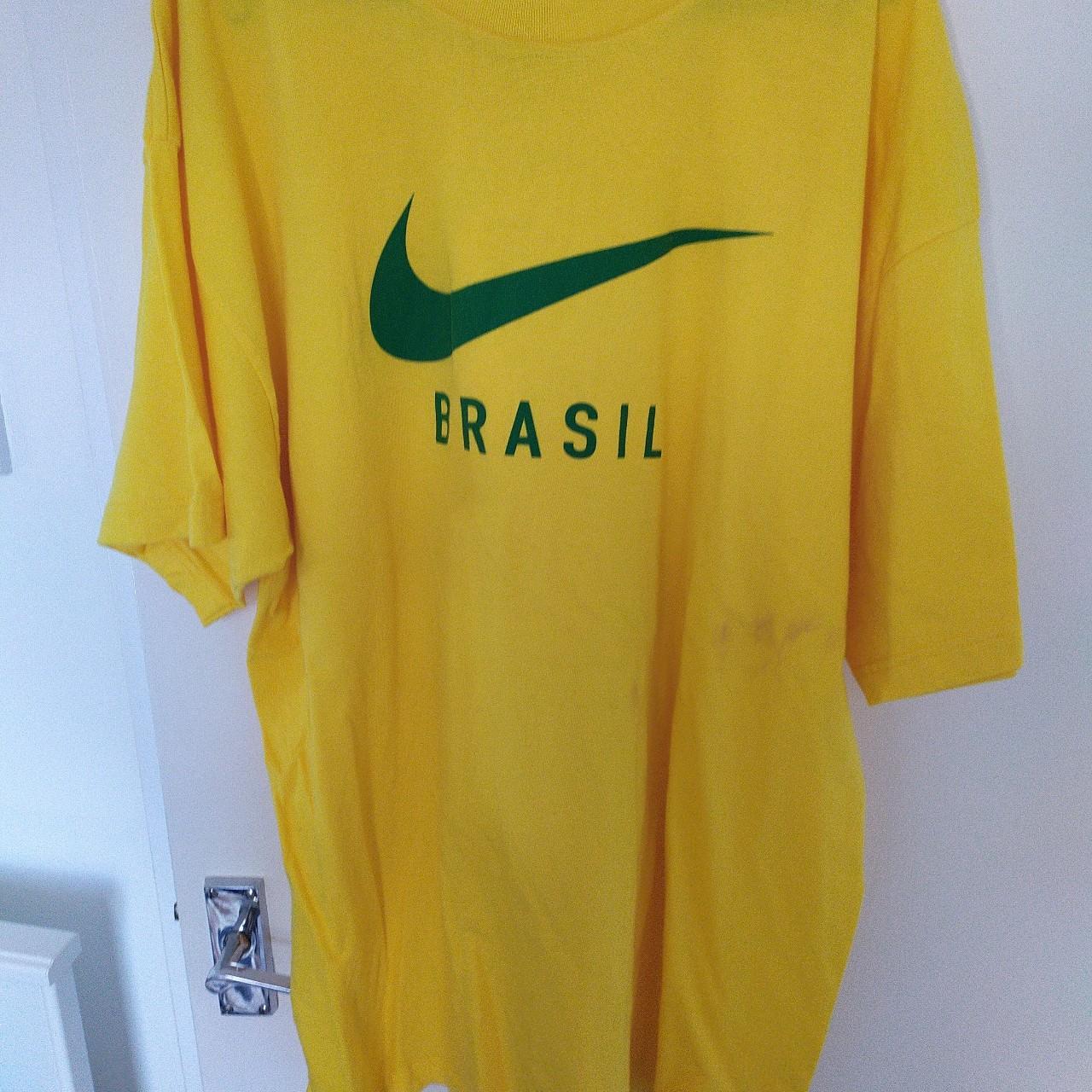 brazil football t shirt vintage