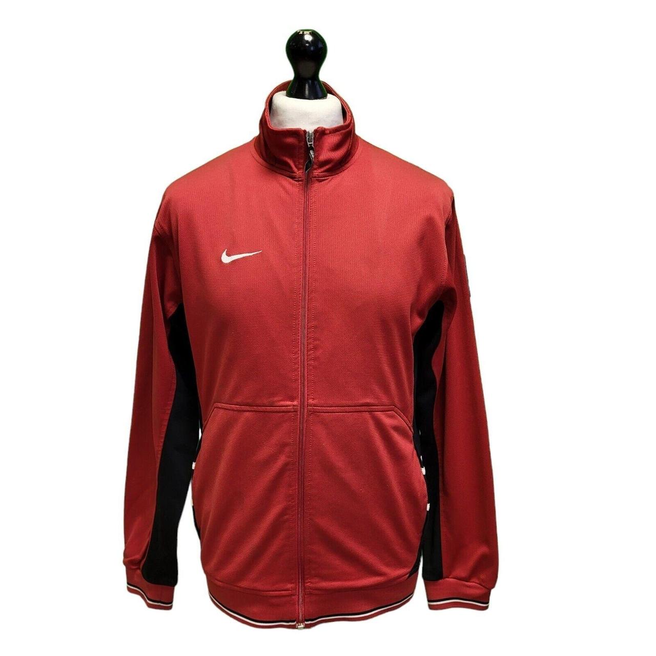 mens nike black and red tracksuit