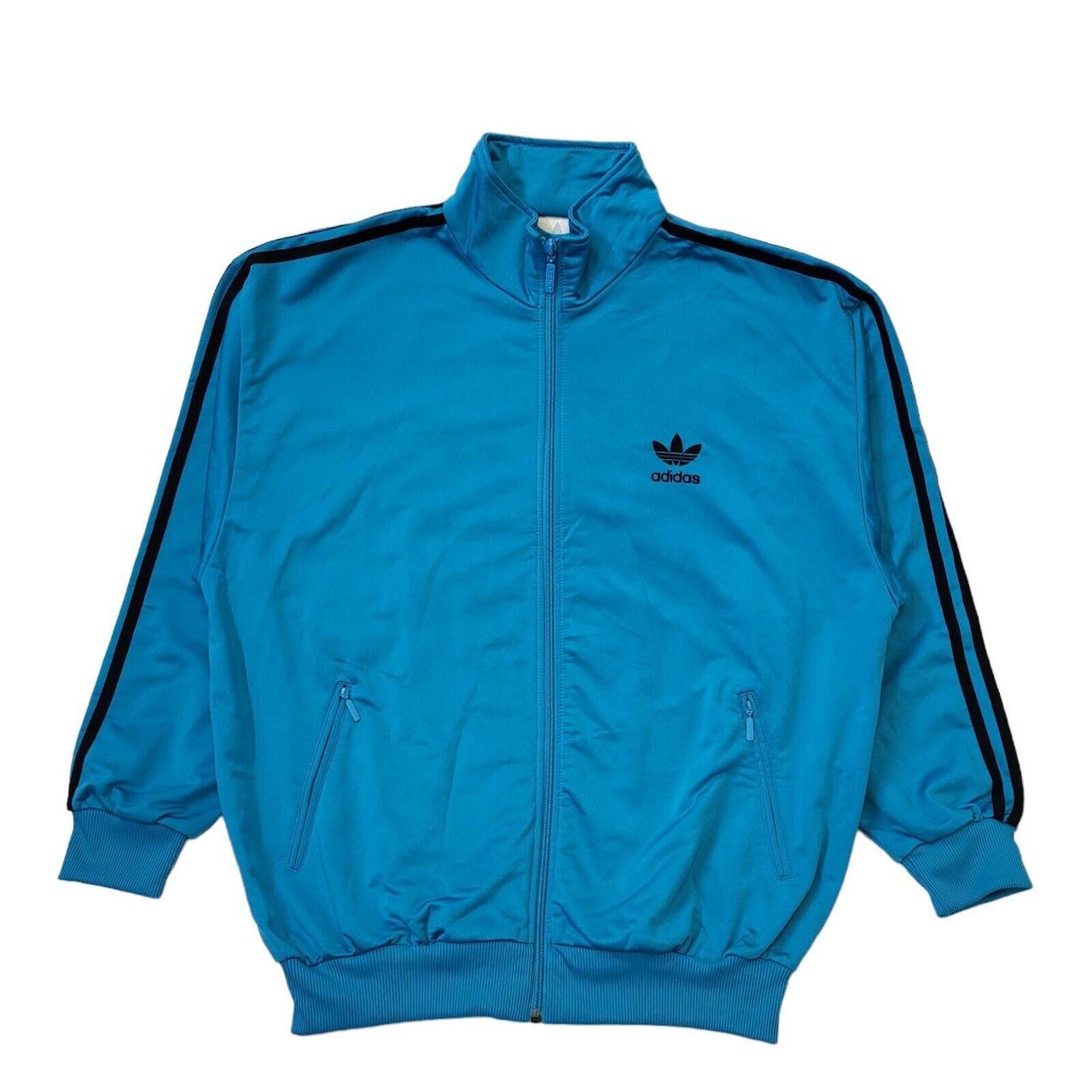 Adidas 90s Vintage Blue Track Jacket Men's Size... - Depop