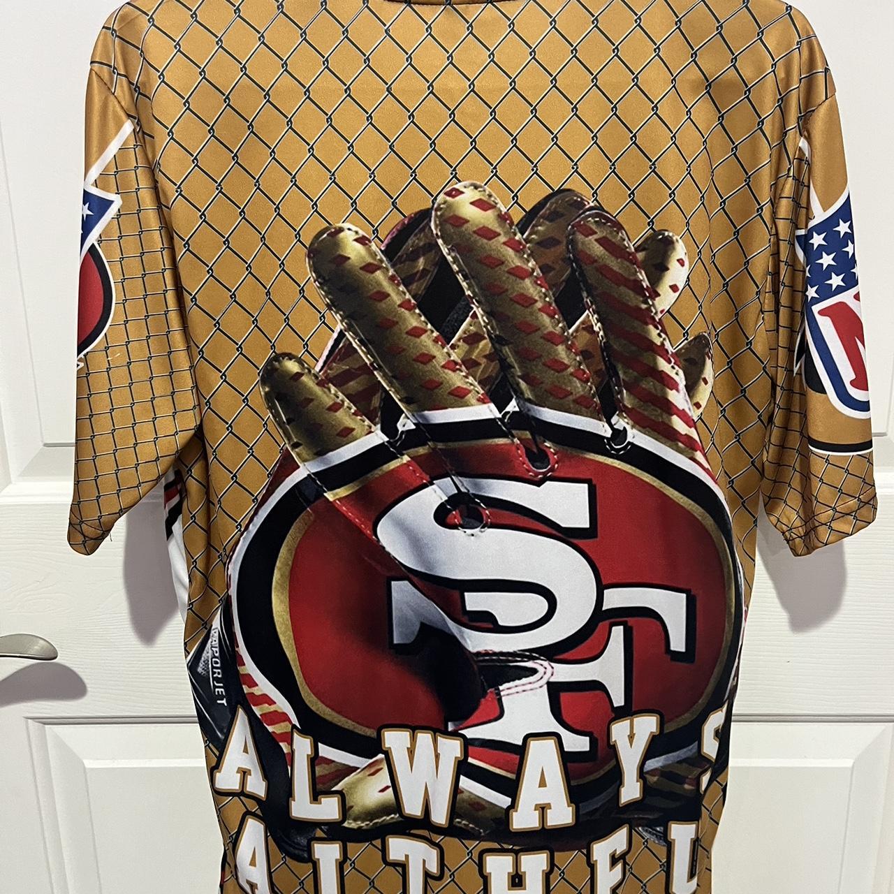 San Francisco 49ers Destroyed Tee San Francisco - Depop