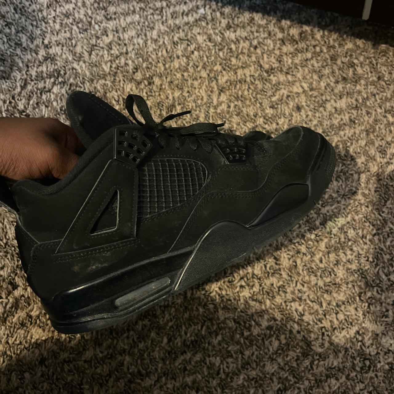 Jordan 4 Retro Black Size 8.5 - Depop