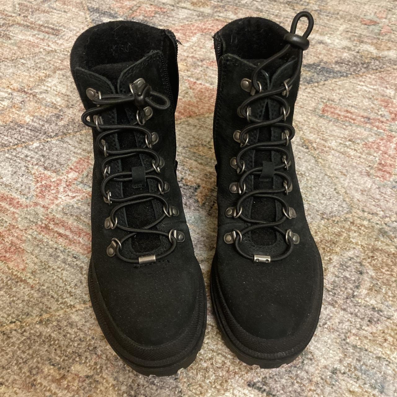 Lucky Brand Chunky suede leather Combat... - Depop