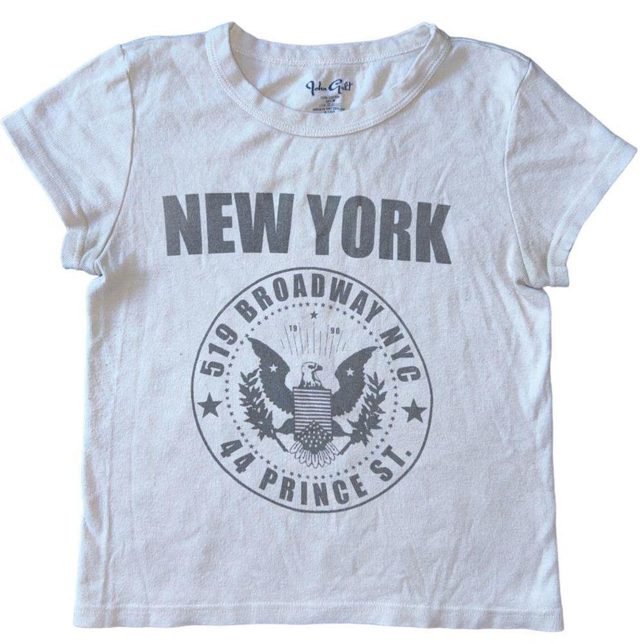 Brandy Melville new york graphic Baby Tee Depop