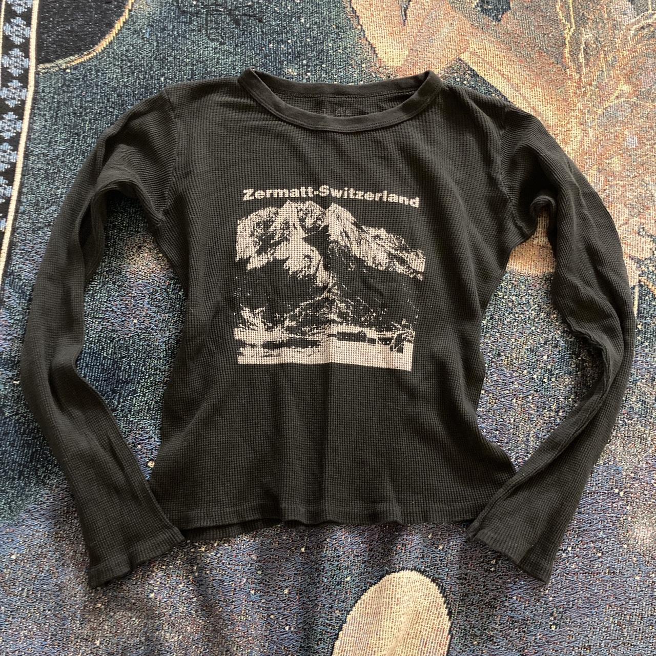 Brandy Melville Zermatt Switzerland graphic waffle... Depop