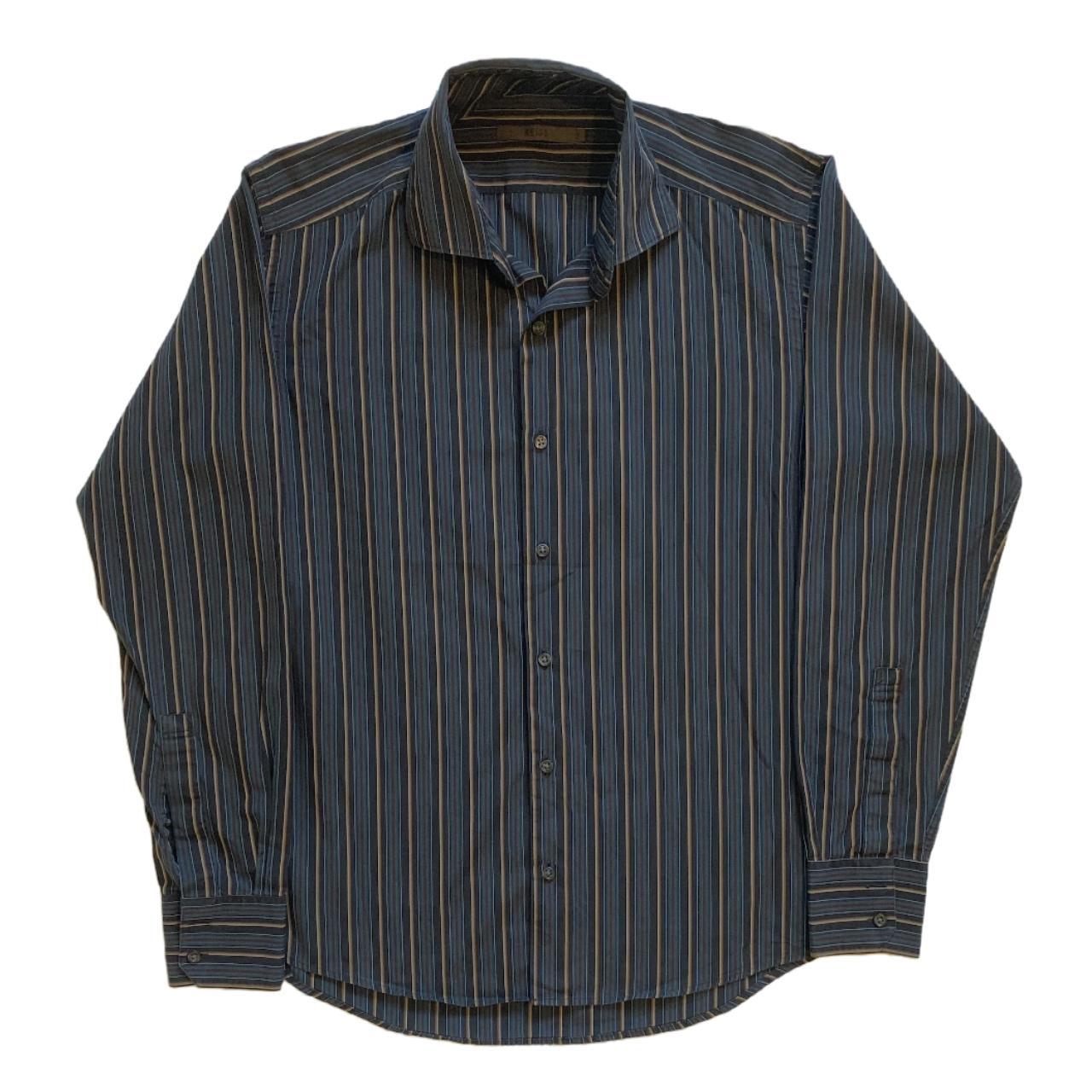 Reiss Multicolour Striped Shirt Men's S Small Blue... - Depop