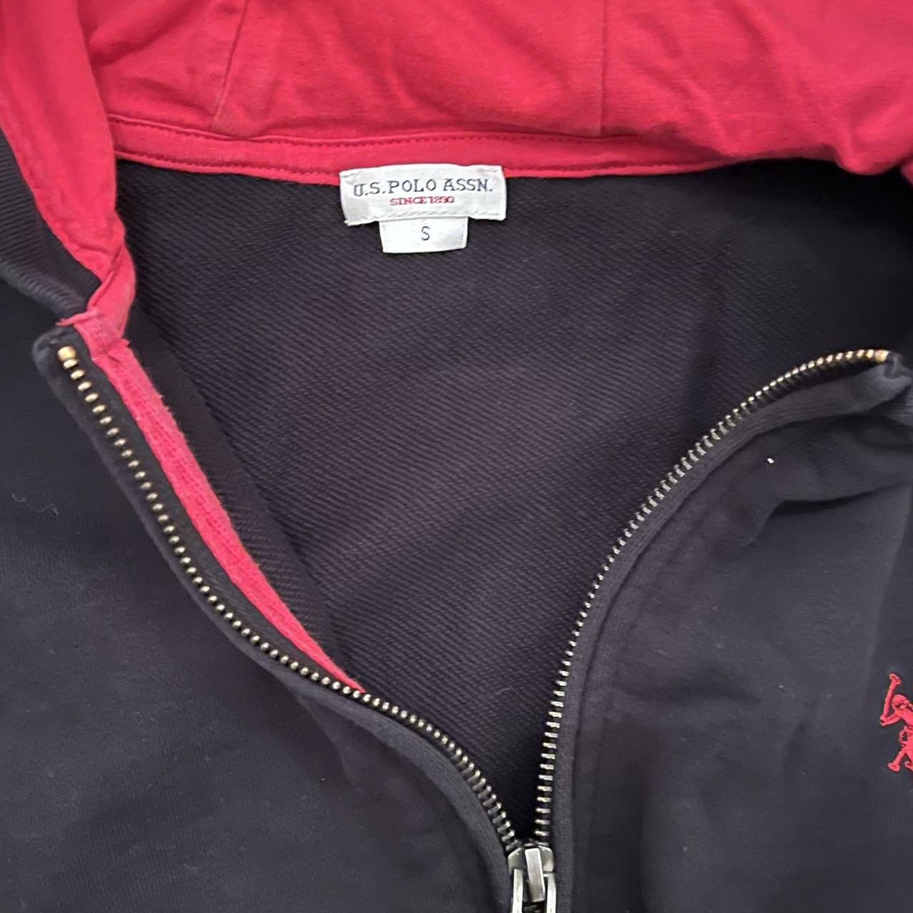 Polo Ralph Lauren Men's Black and Red Hoodie | Depop