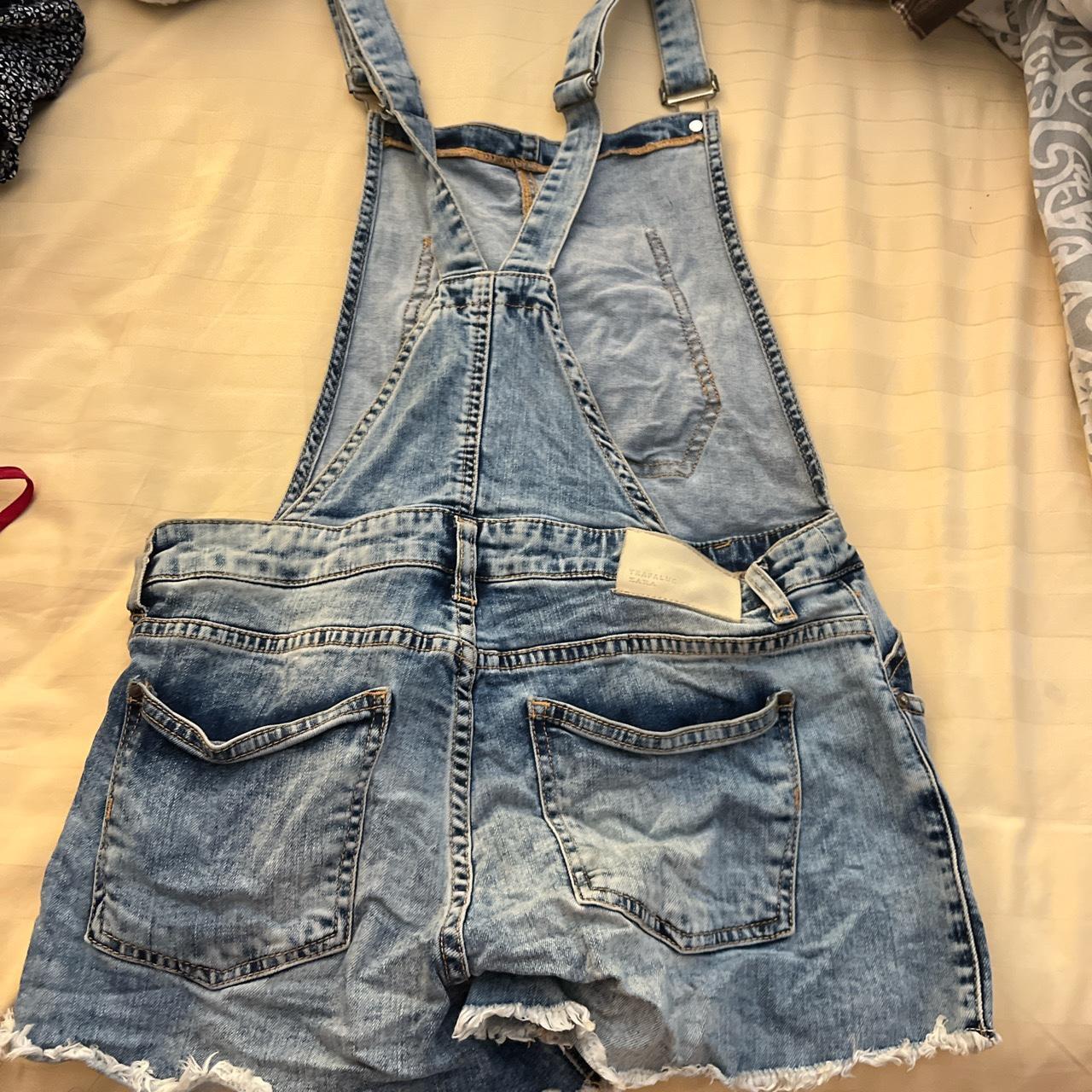 zara overalls! zara overalls denim jeans Depop