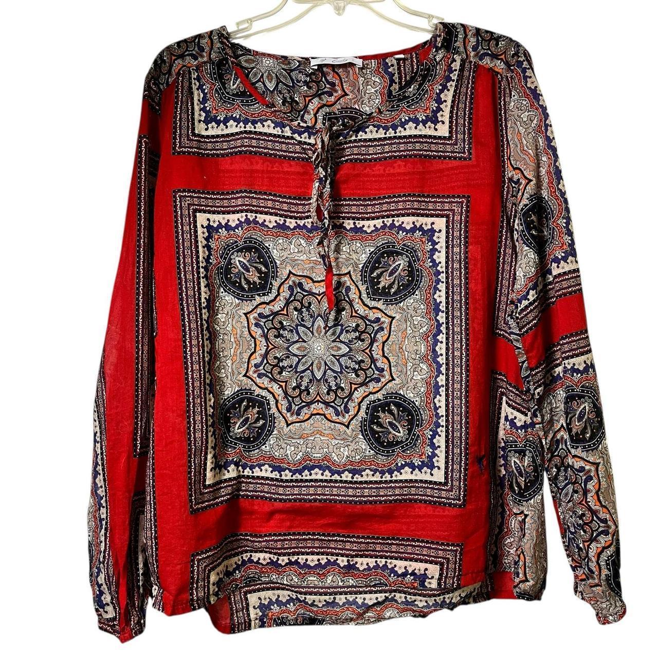 Source Unknown Women's Blouse - Red - L – Size 44… - image 2