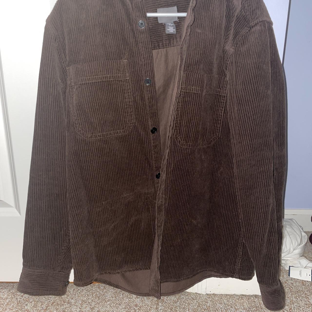 brown corduroy jacket from h&m - Depop