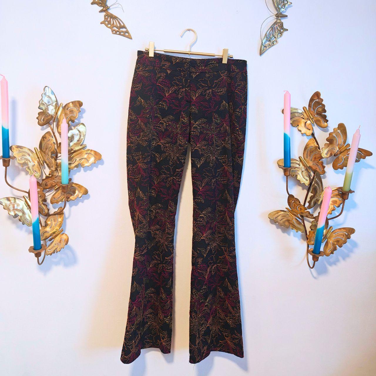 Cache Women's Pants - Multi/Black - 8 – Cache Flo… - image 4