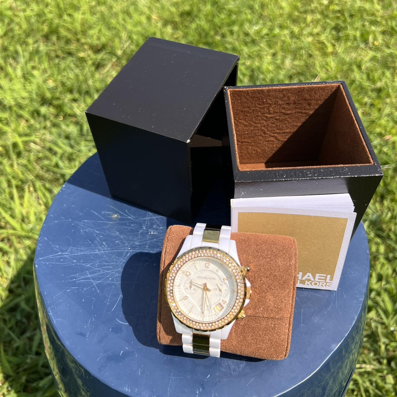 Michael Kors gold white watch accessories watch Depop