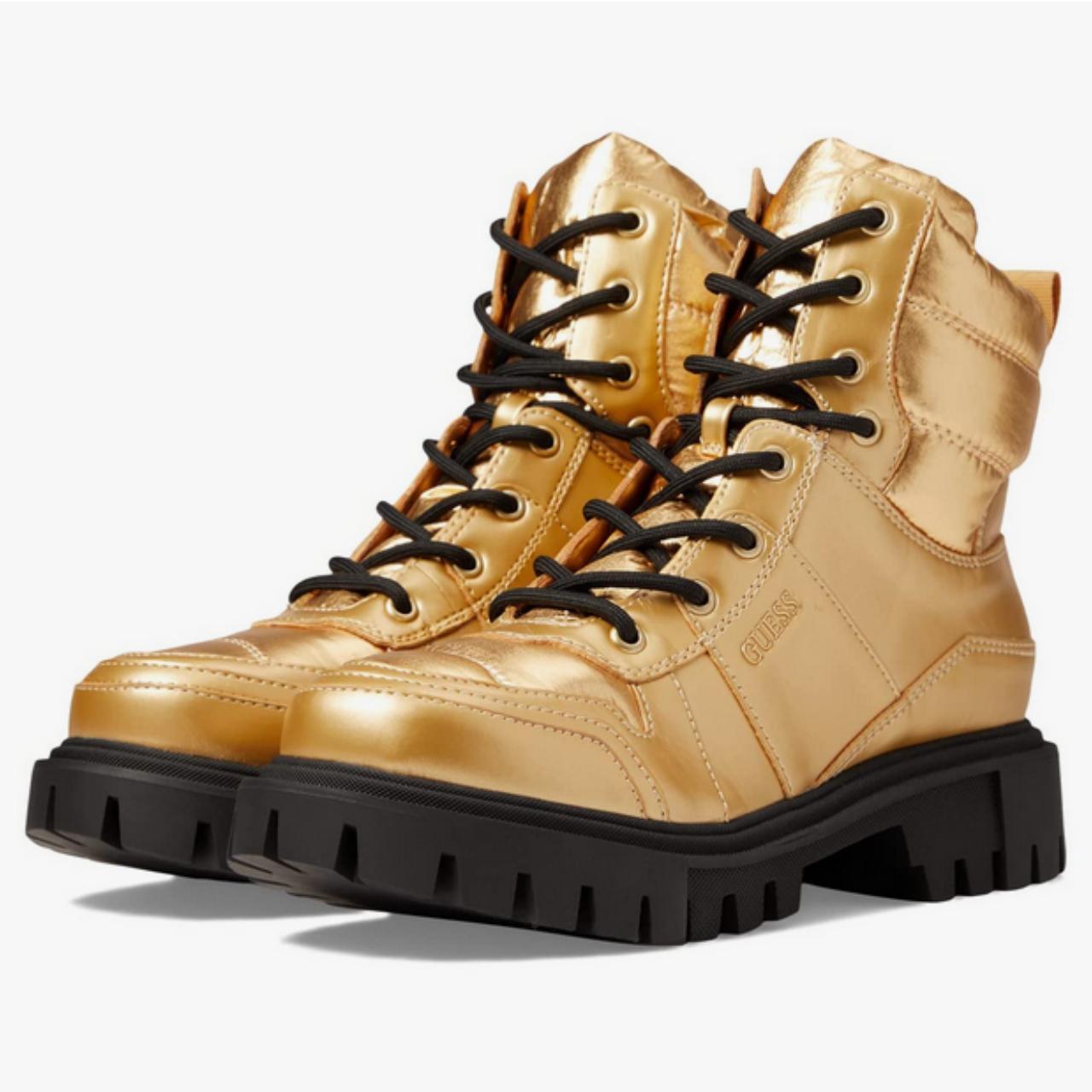 Guess sales gold boots