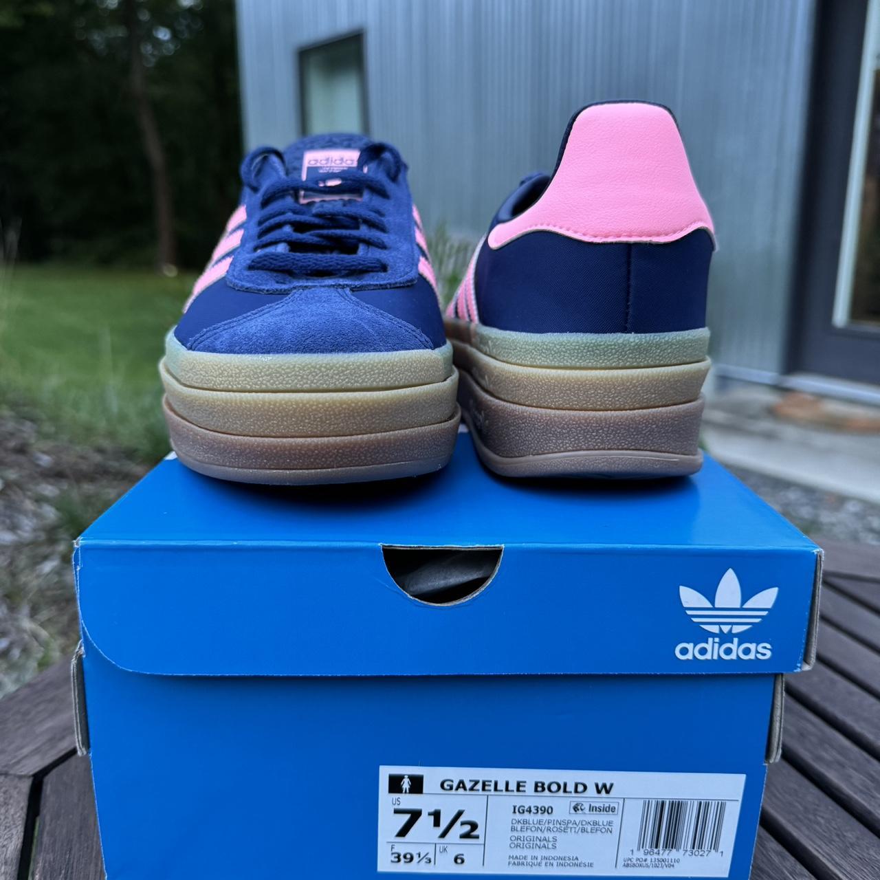 Adidas Gazelle Bold Dark Blue / Pink Spark / Dark | Depop