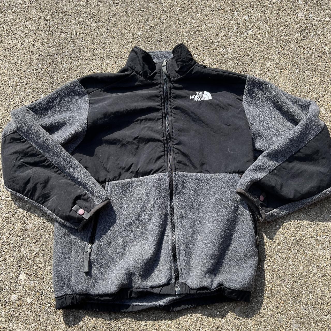 The North Face Grey and Black Jacket | Depop