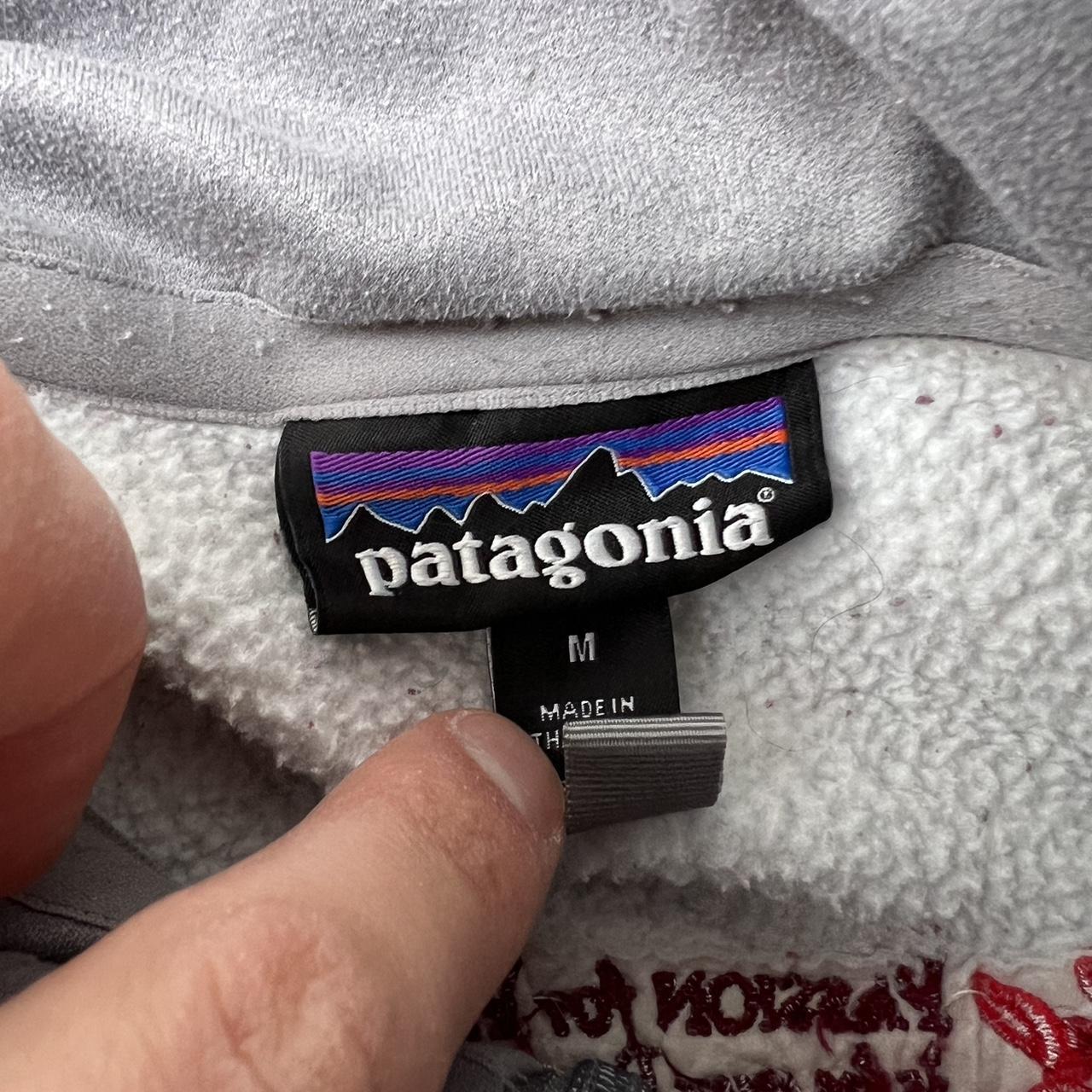 Patagonia zip up jacket with nurse... Depop