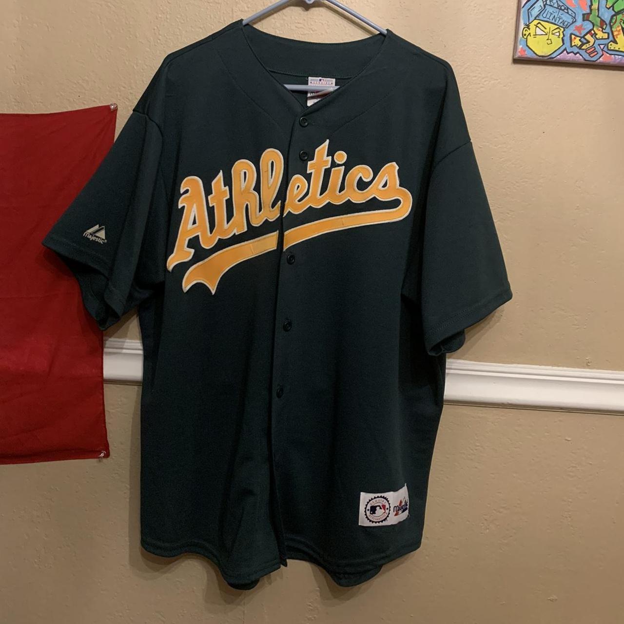 Majestic, Shirts, Vintage Oakland Athletics Jersey Size Lxl