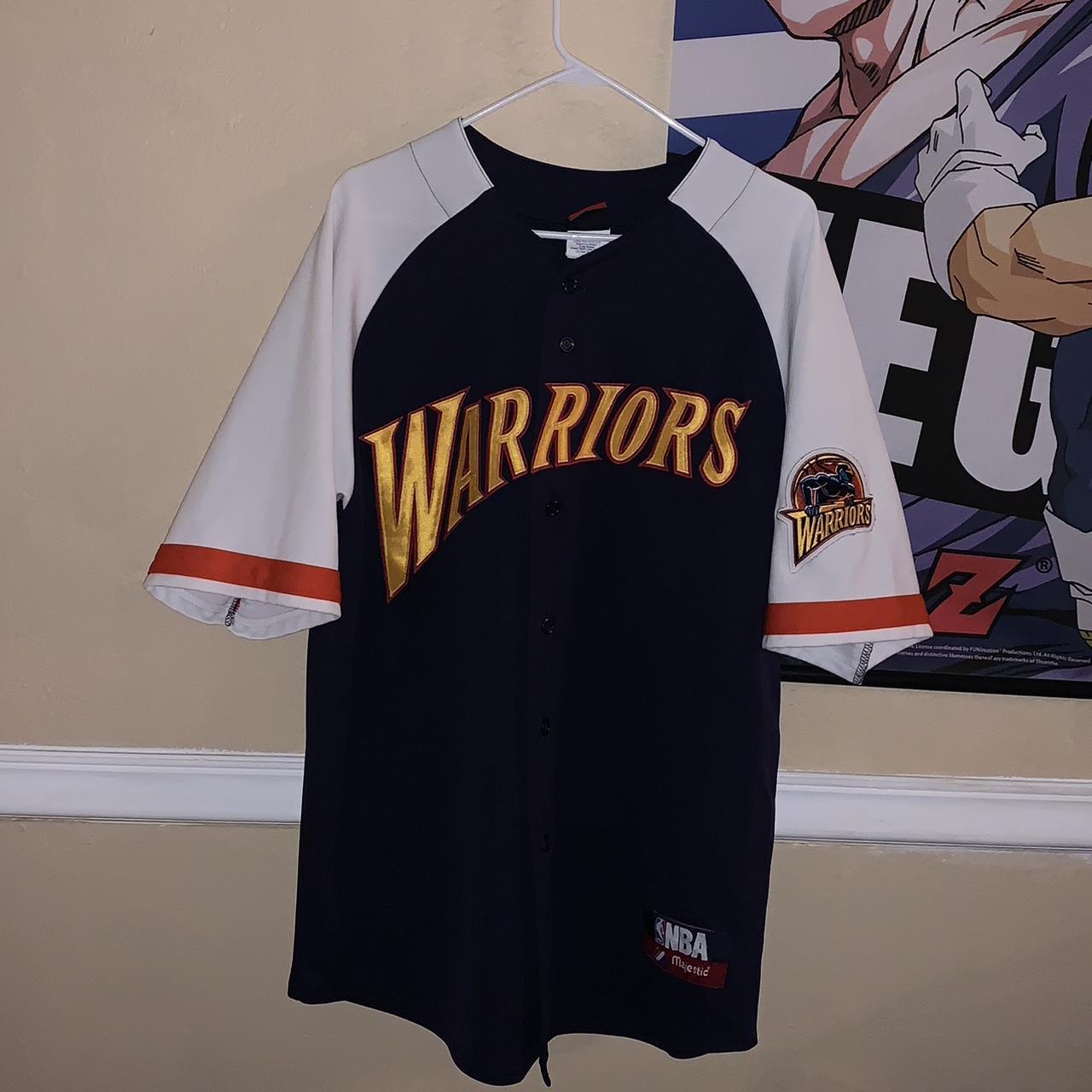 Vintage Warriors Practice Jersey Reversible Golden - Depop