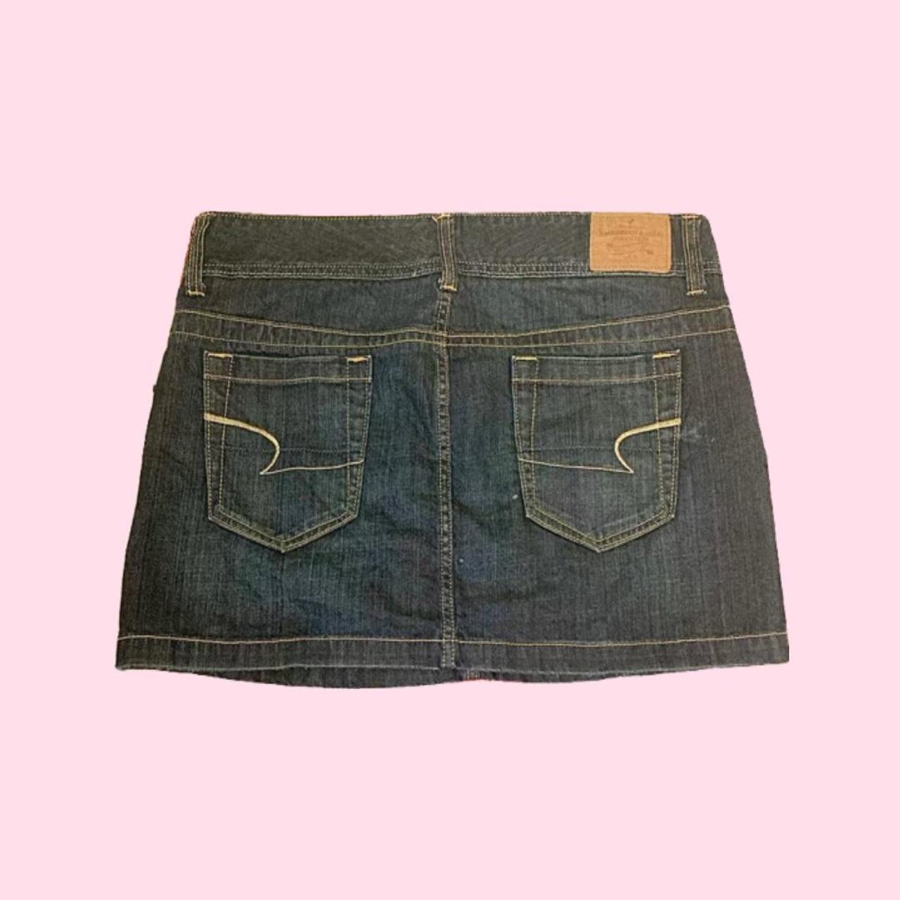 American eagle outfitters vintage denim mini skirt!... - Depop