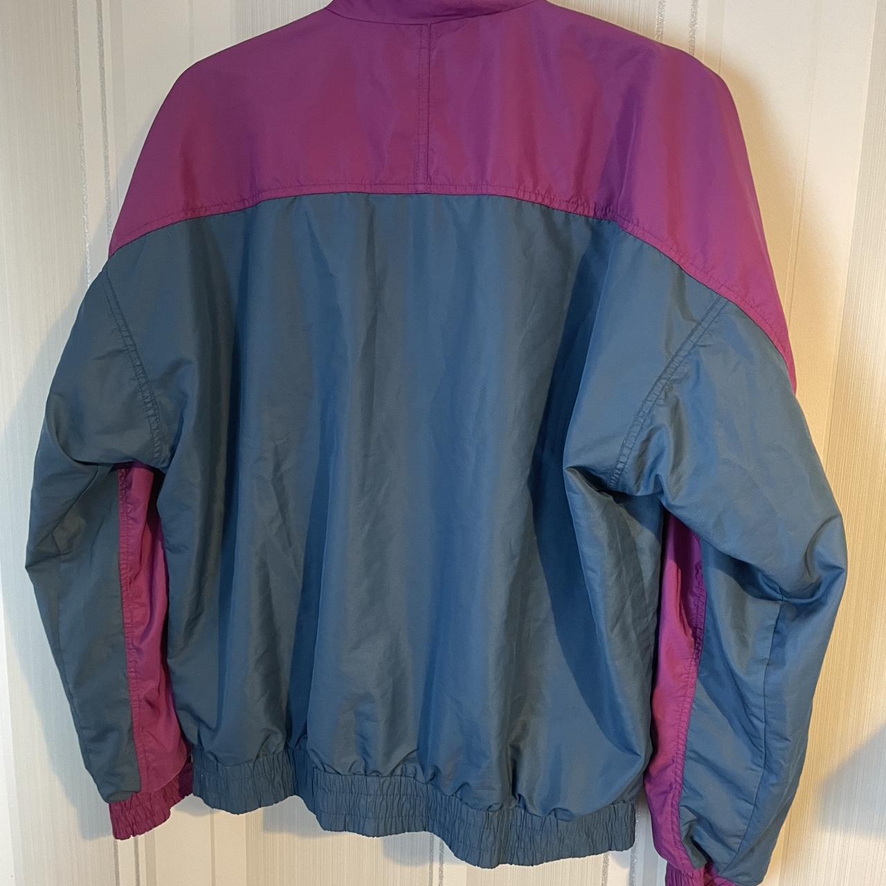 Vintage Puma 90s windbreaker track jacket purple... - Depop