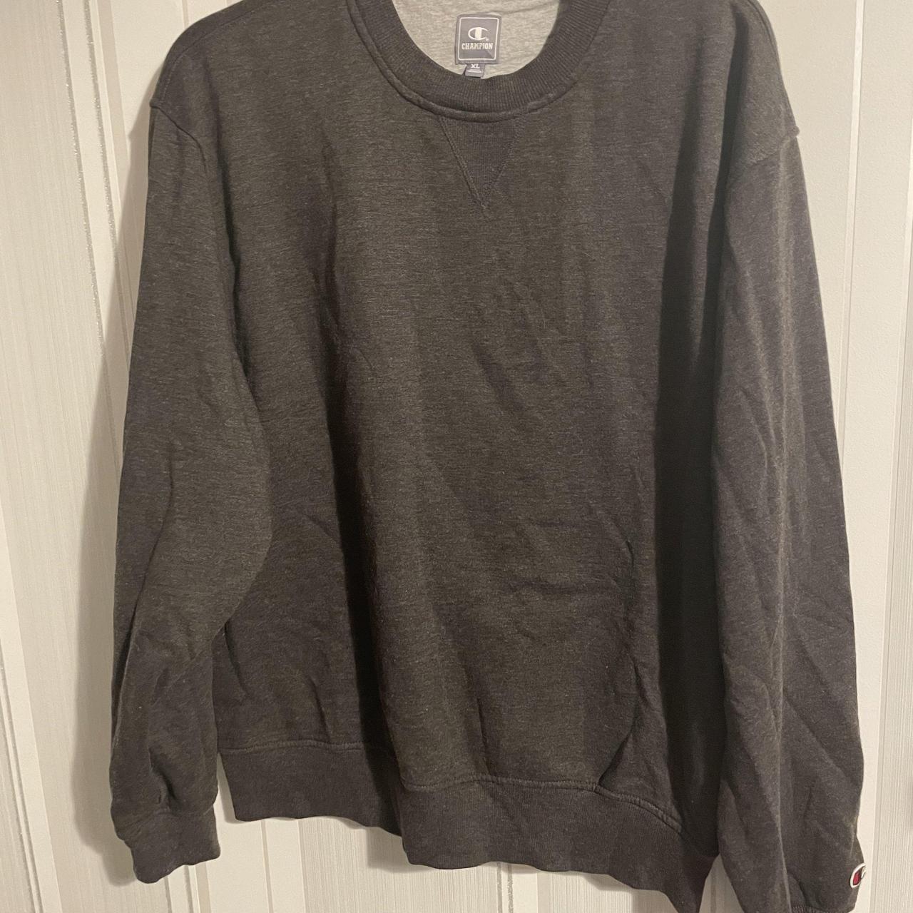 Champion Men’s plain Black sweatshirt Size XL Great... - Depop