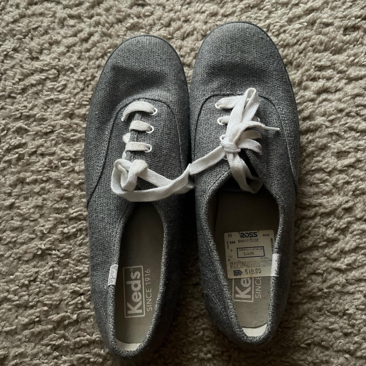 Grey Keds (already cleaned)! Open to offers - Depop