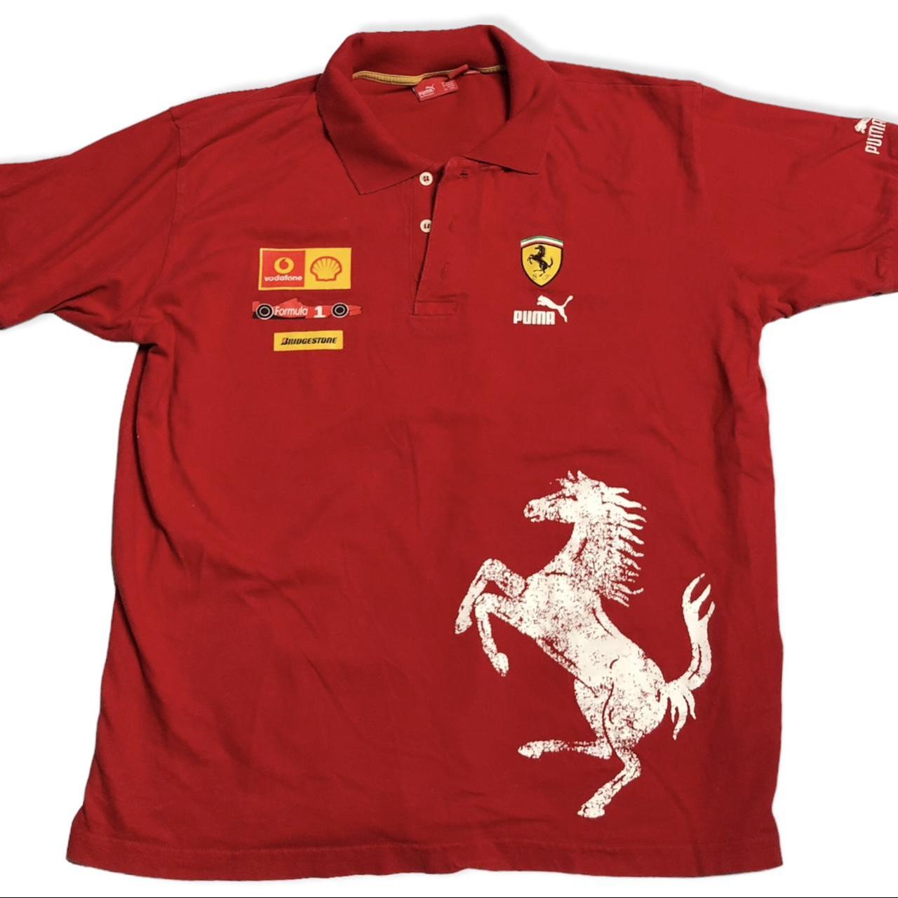 FERRARI T-Shirt Vodafone Bridgestone Shell 2005 Officiel Puma