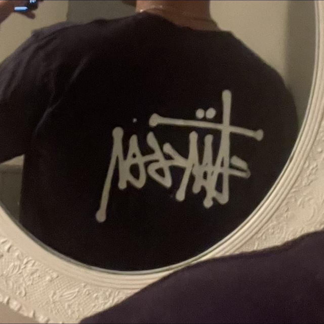 Stussy long sleeve navy t Perfect condition Size L... - Depop