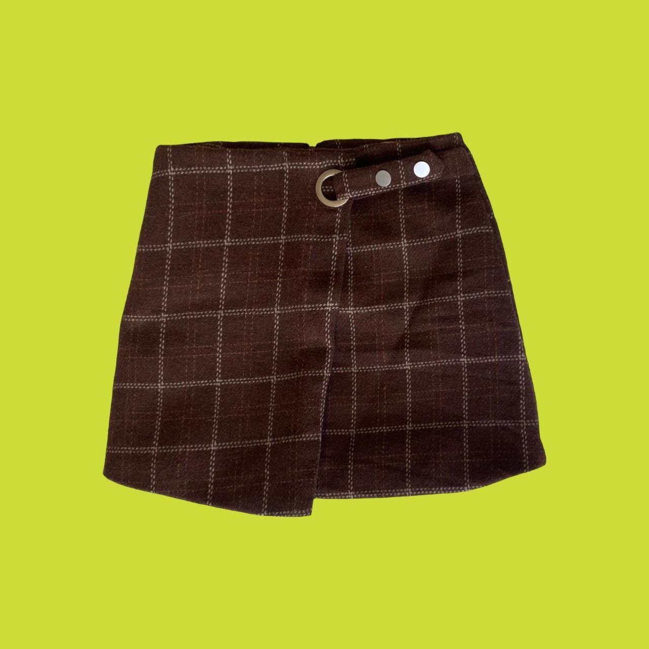 Unif plaid 2024 mini skirt