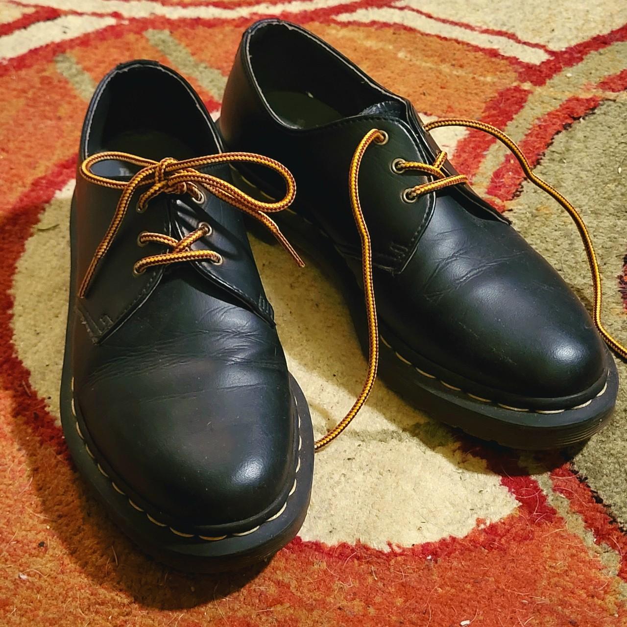 Vegan leather Doc Marten oxfords marked as a US mens... Depop