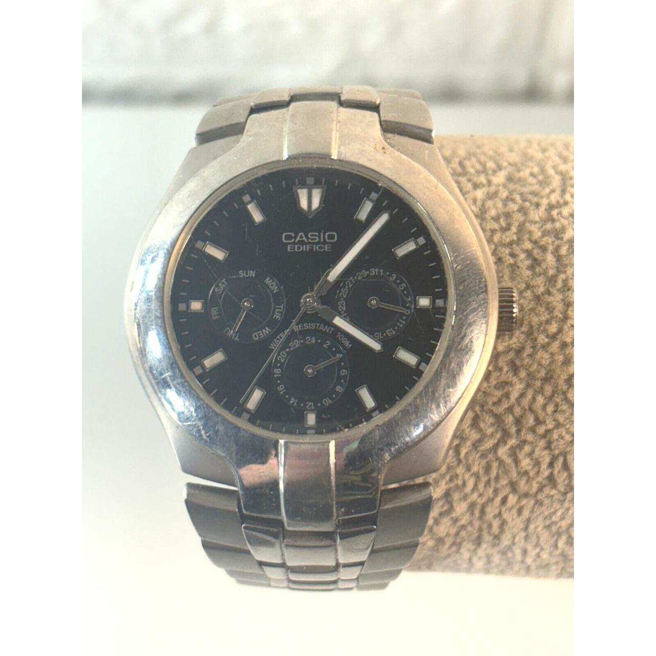 Casio Edifice Men s Watch EF 304 Day Date Stainless. Depop