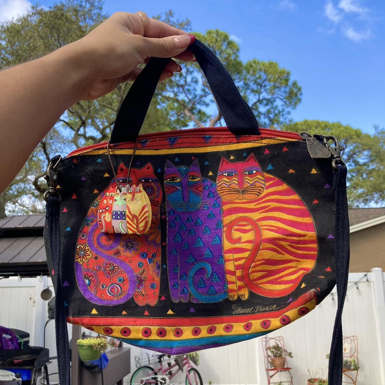 Vintage 90s Laurel Burch Shoulder Bag