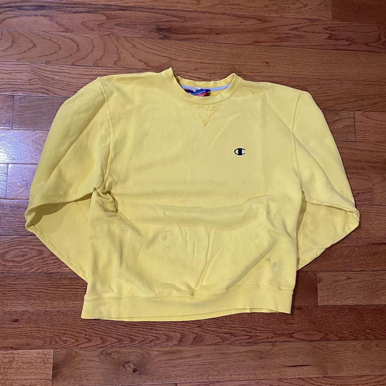 Pastel yellow champion clearance jumper