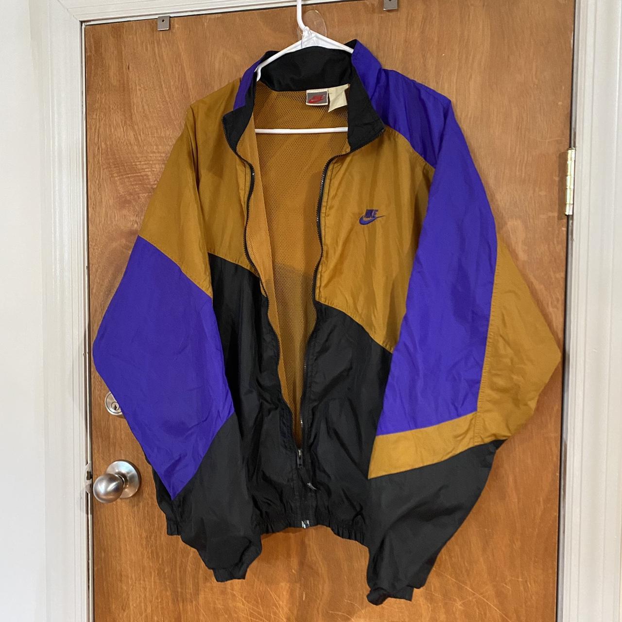 Purple and store black nike windbreaker