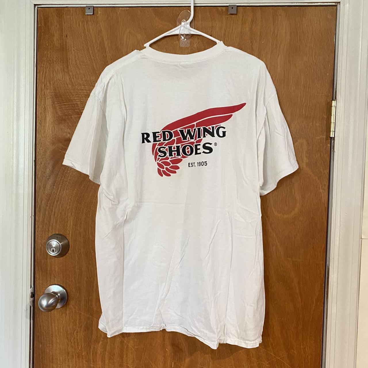 2000s Redwing Shoes Shirt Sz L (21.5x27.5) Vintage... - Depop