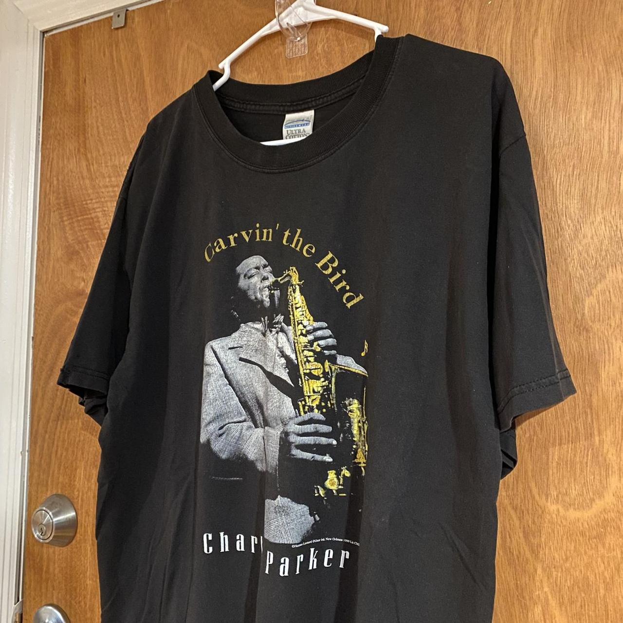 Vintage Charlie Parker Shirt, Sz L (22.5x28), Jazz