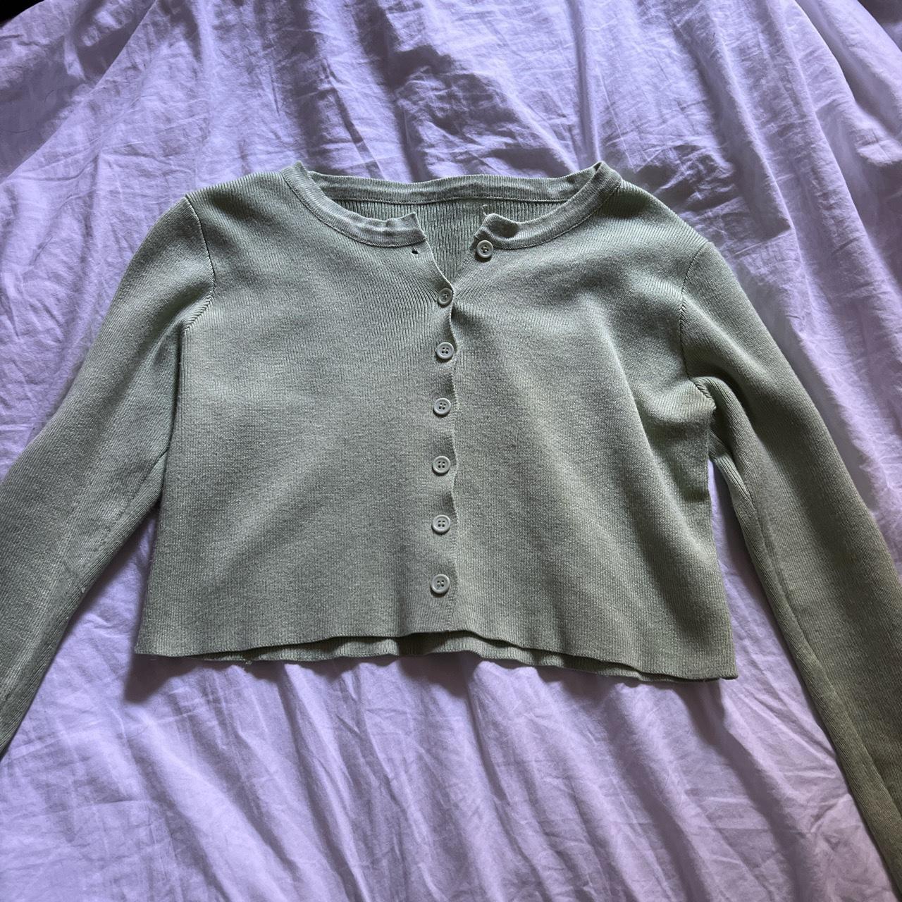 Green brandy button up So cute, just hardly ever wear ! Depop