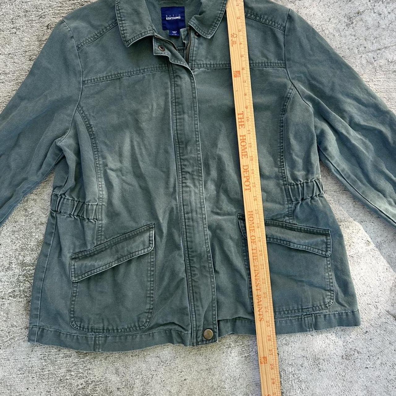 Basic Editions Women's Lightweight Jacket - Green… - image 6