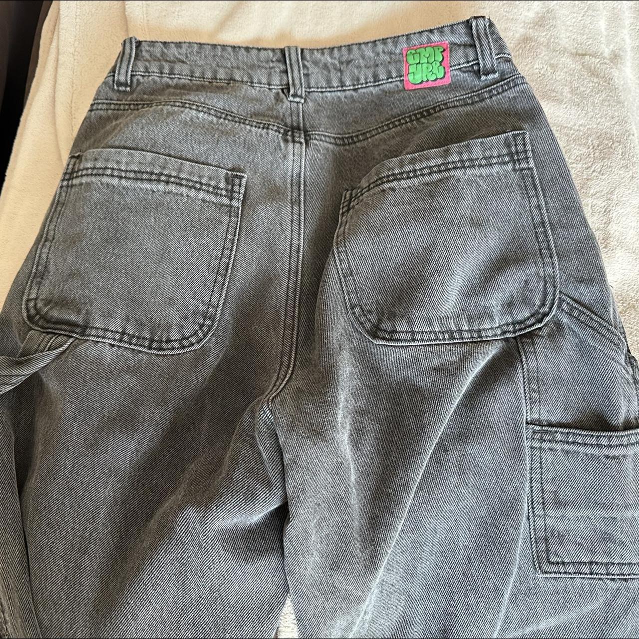 Empyre Women's Black and Grey Jeans | Depop