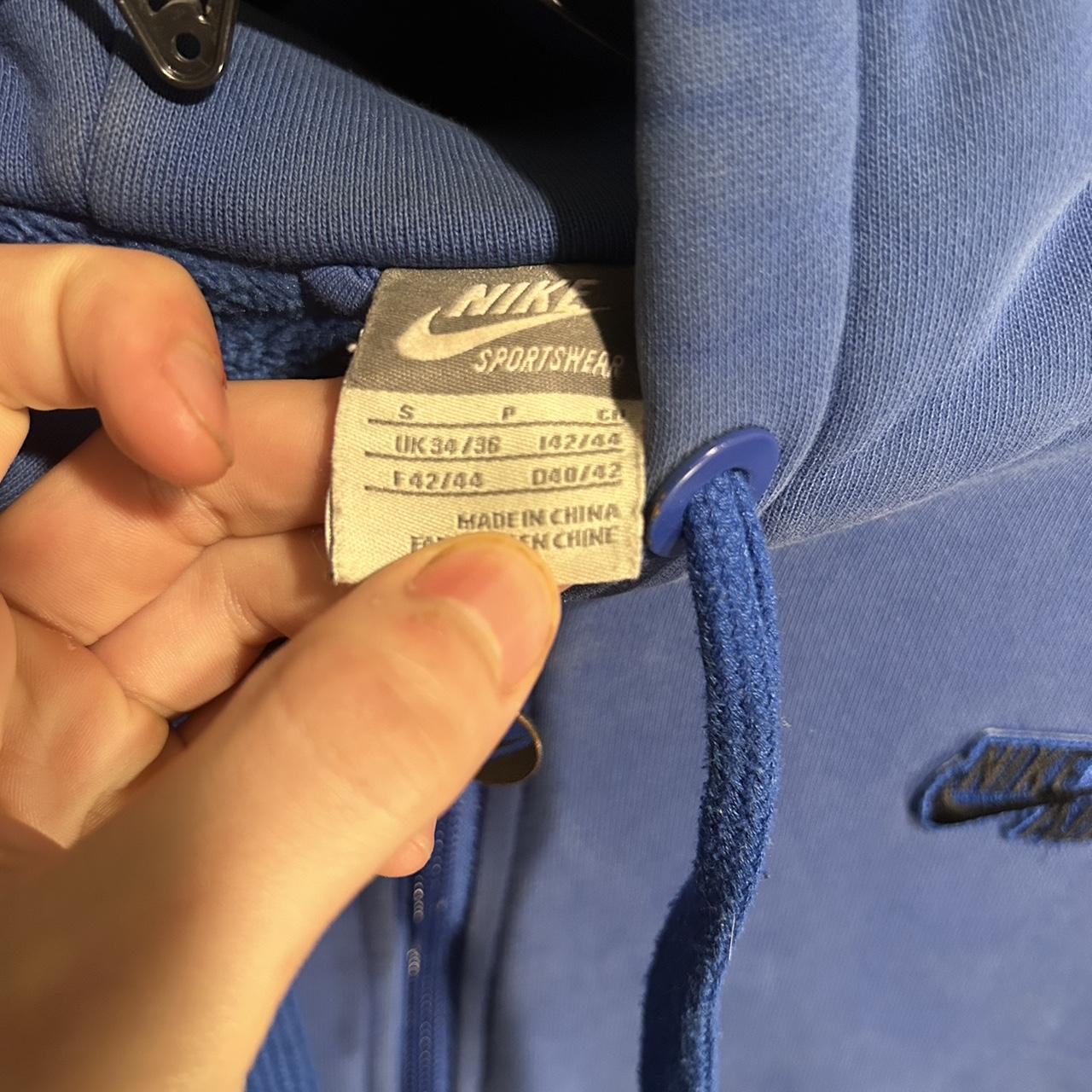 nike blue hoodie zip up
