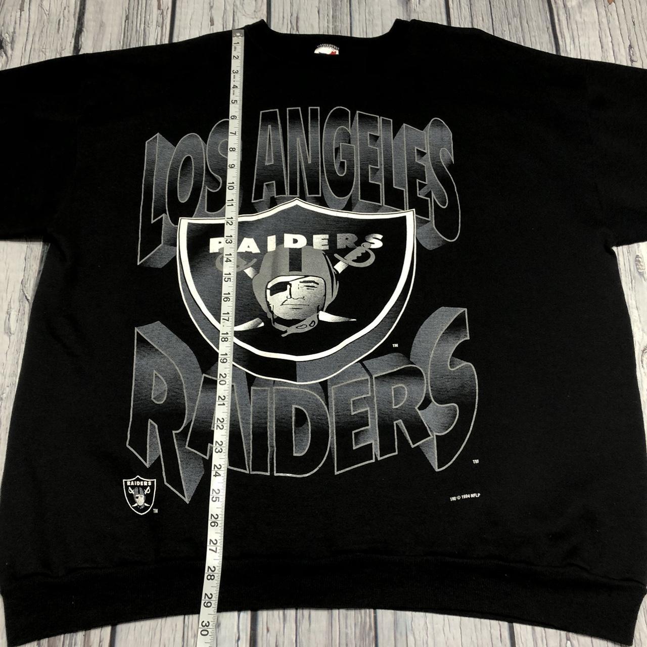 Los Angeles Raiders black sweatshirt crewneck big - Depop