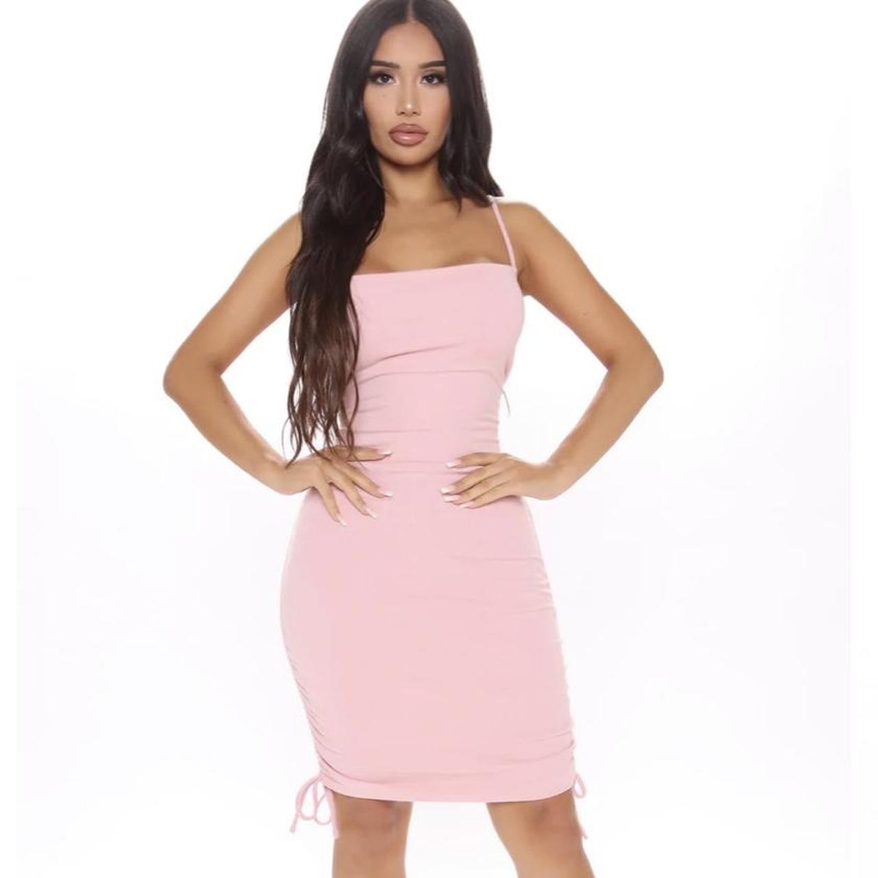 Fashion nova shop light pink dress