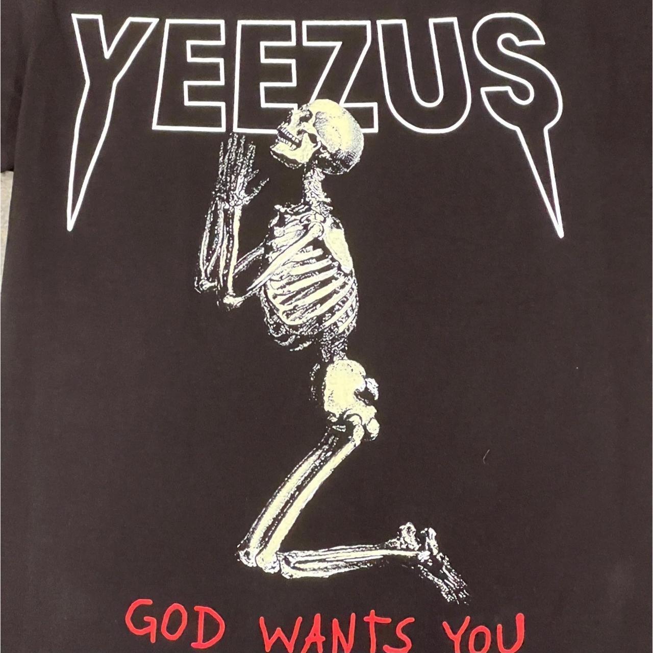 Yeezus best sale skeleton shirt