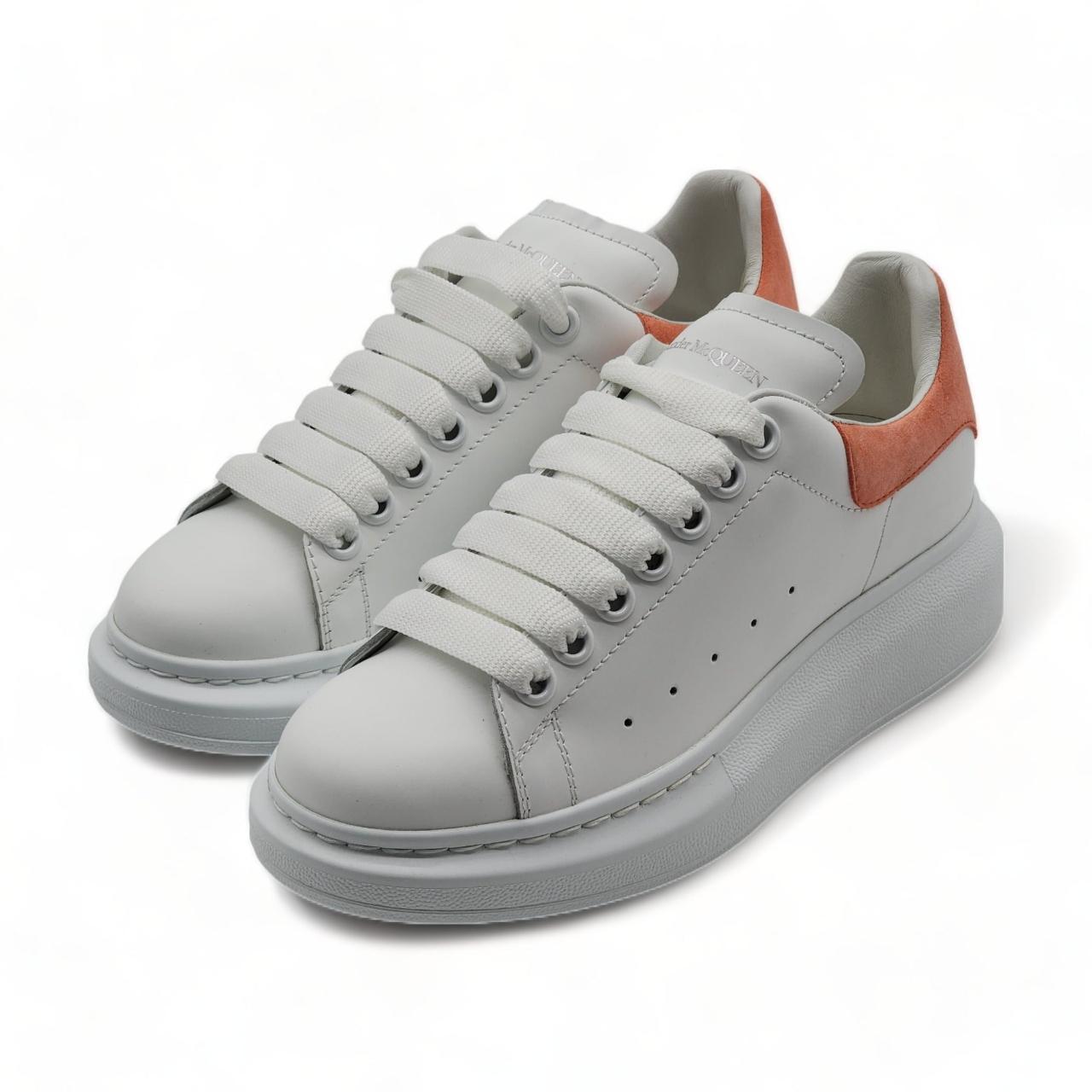 Orange and white alexander clearance mcqueen sneakers