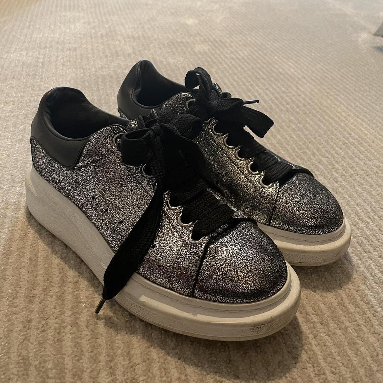 alexander mcqueen sneakers silver