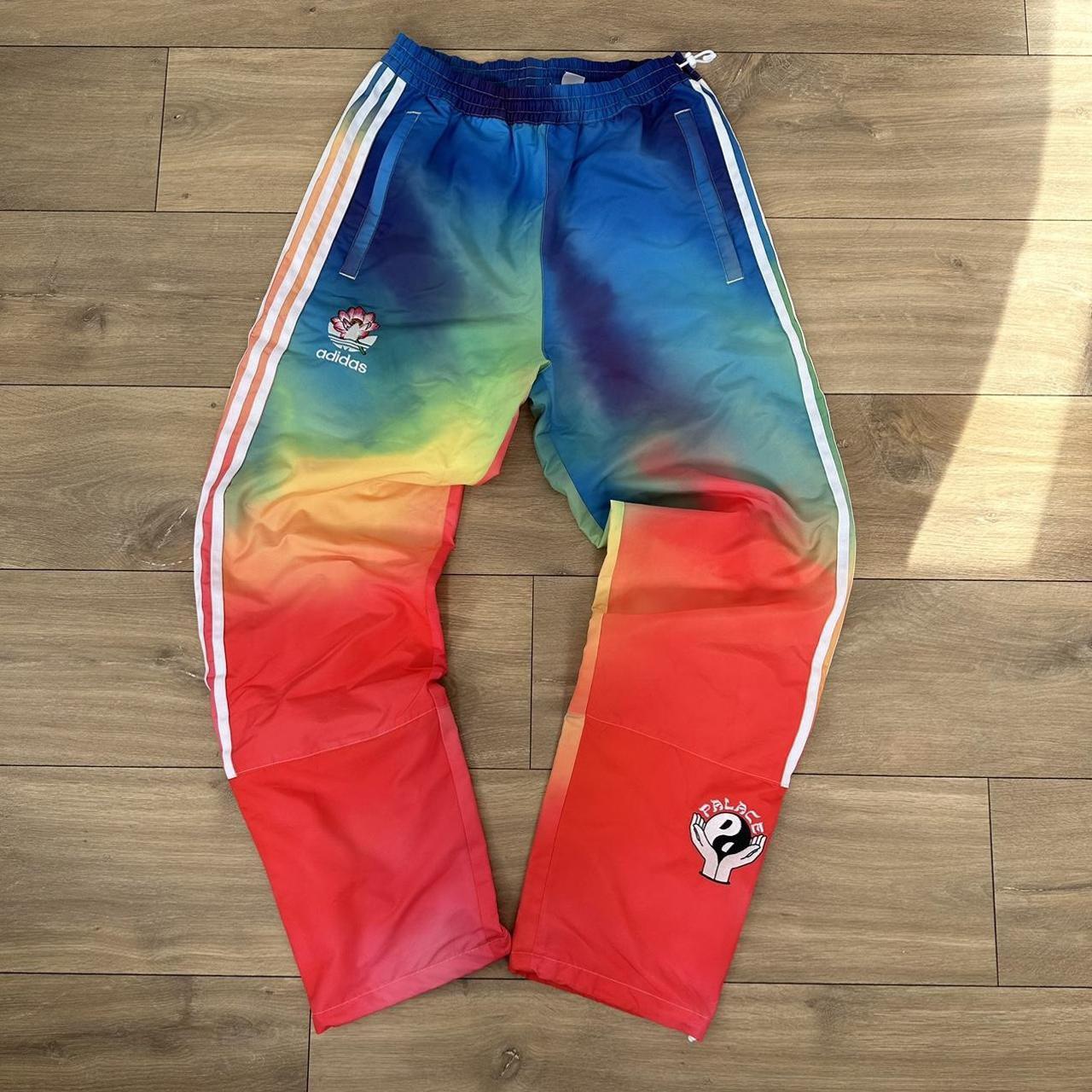 Palace x Adidas Palaste zip bottom tye dye tracksuit. Depop