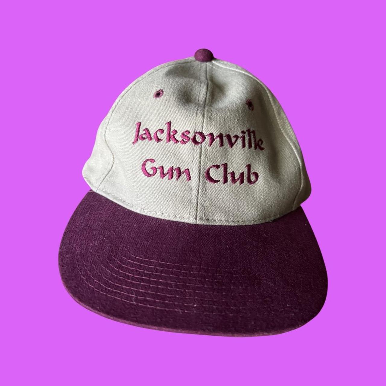 Vintage 1990s Jacksonville Gun Club grey and purple... Depop