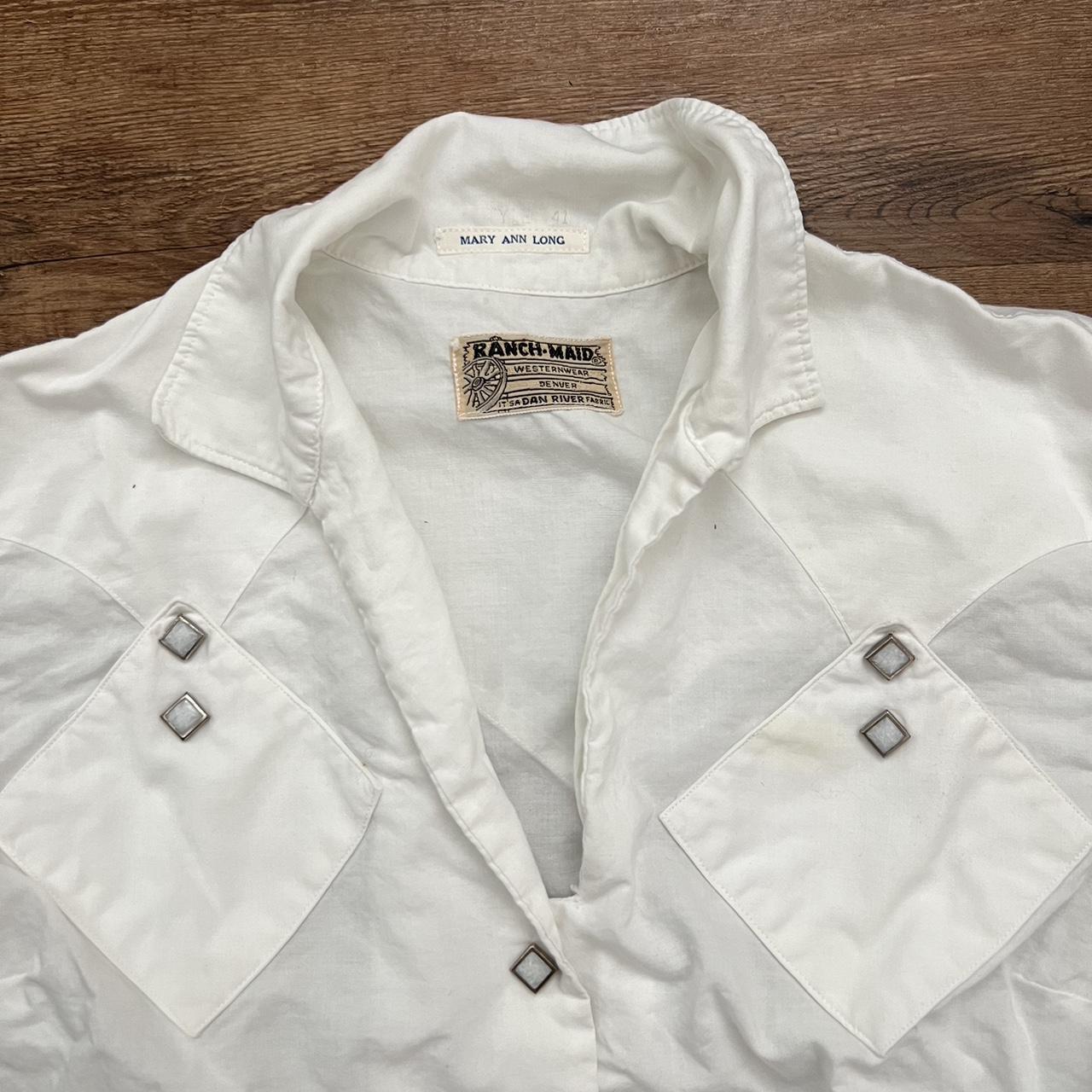 American Vintage Women's Shirt - White - S – VTG … - image 2