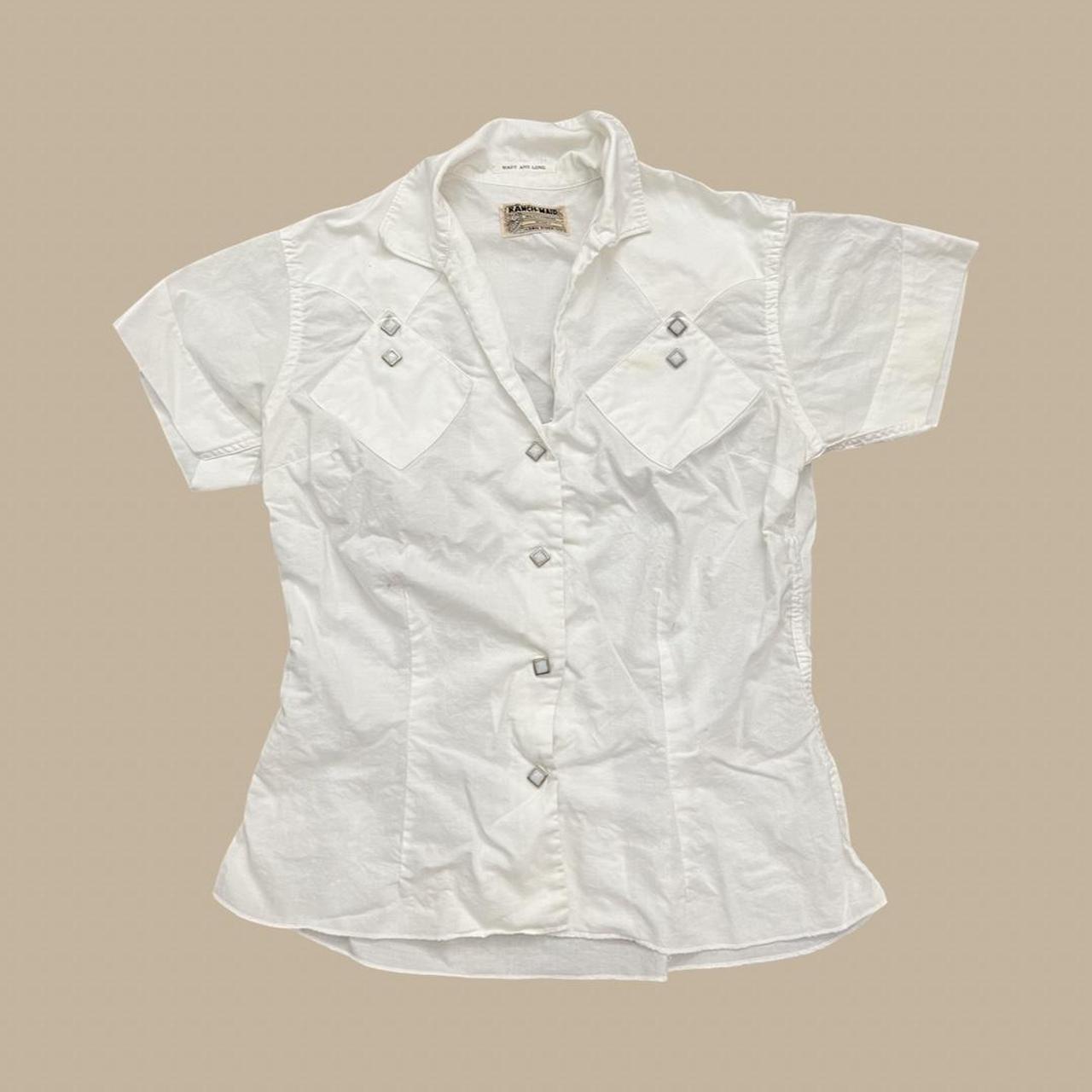 American Vintage Women's Shirt - White - S – VTG … - image 1
